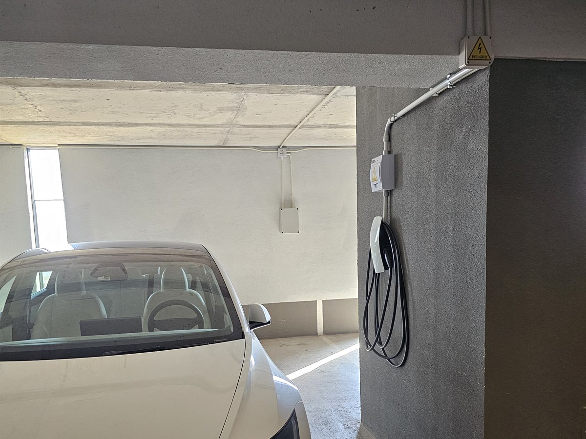 Canalizacion y protecciones para cargador EV